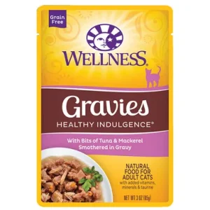 Wellness Gravies w/ Bits of Tuna & Mackerel Smothered in Gravy Adult Wet Cat Food