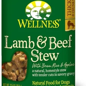Wellness Natural Lamb and Beef Stew with Brown Rice and Apples Wet Canned Dog Food