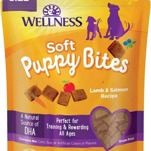 Wellness Soft Puppy Bites Value Bag Lamb Salmon, 8 oz