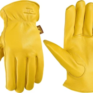 Wells Lamont Mens Deerskin Full Leather Gloves