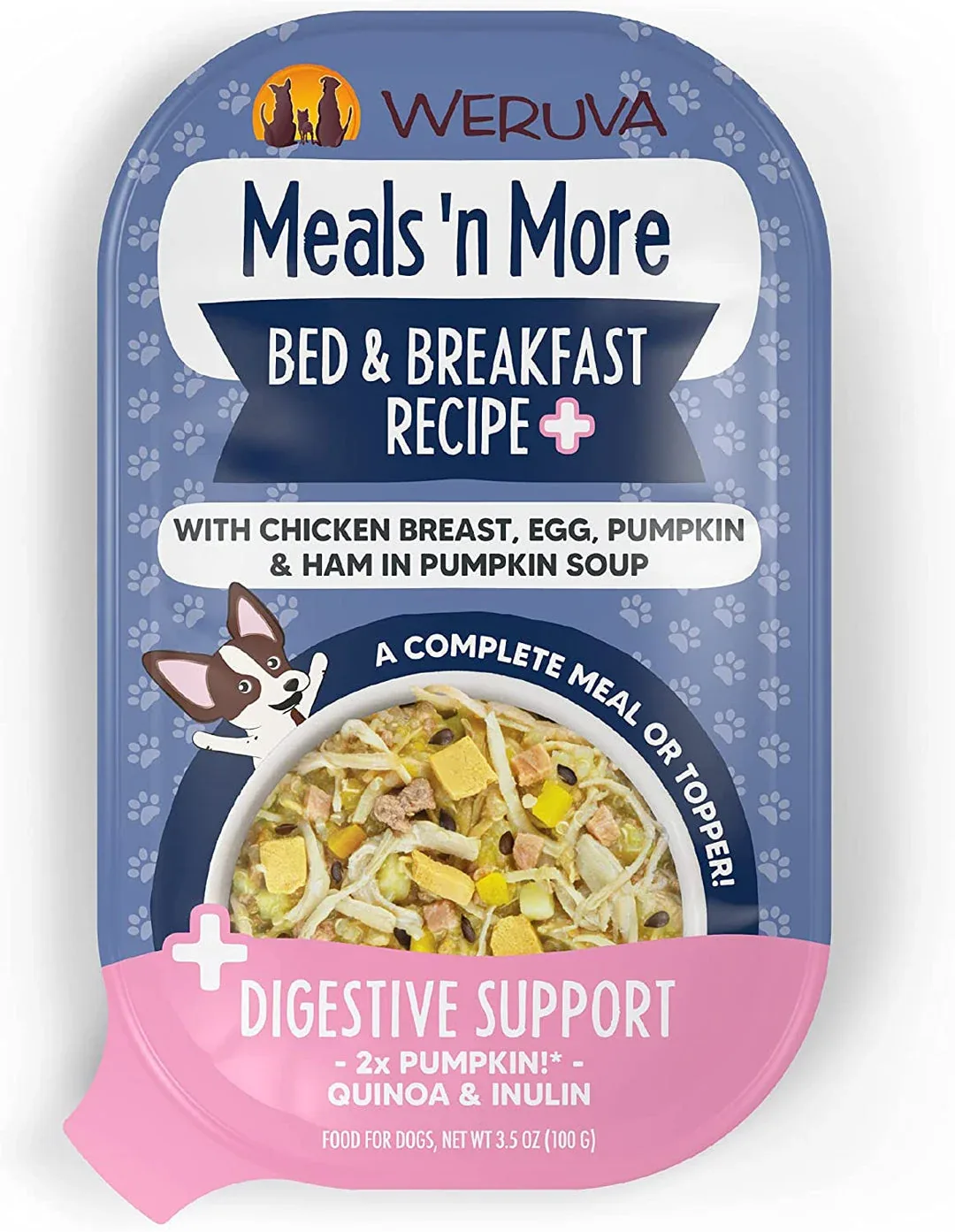 Weruva Dog Meals N More Bed And Breakfast Cup 3.5 oz. 12 ct