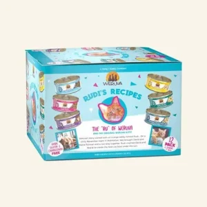 Weruva Rudi's Recipes Wet Cat Food Variety Pack Cans, 5.5 oz each, Case of 12