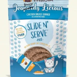 Weruva Slide and Serve Jeopurrdy Wet Cat Food - 2.8 Oz - Case of 12