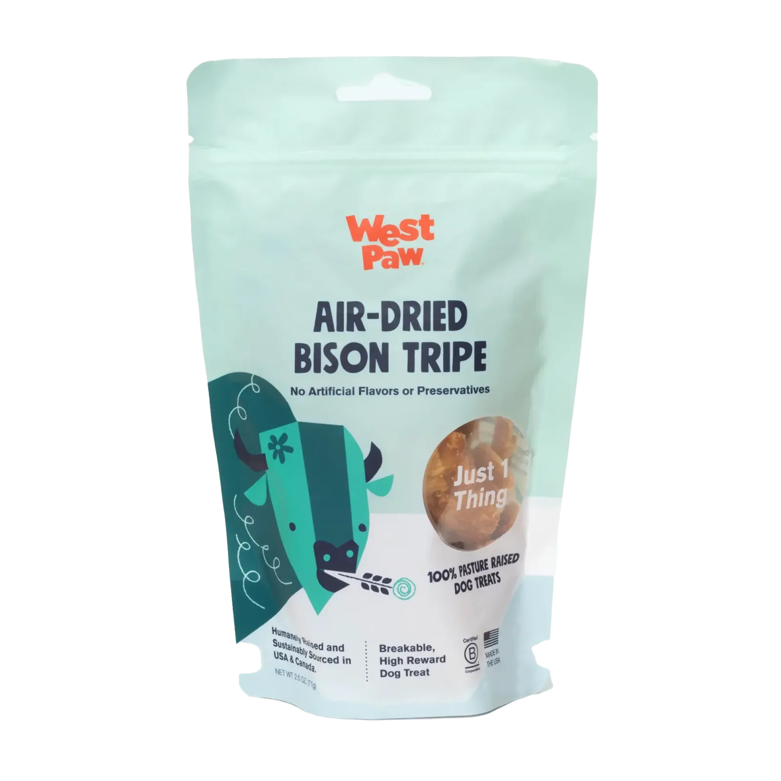 West Paw Air Bison Tripe Treats 2.5oz - Image 2