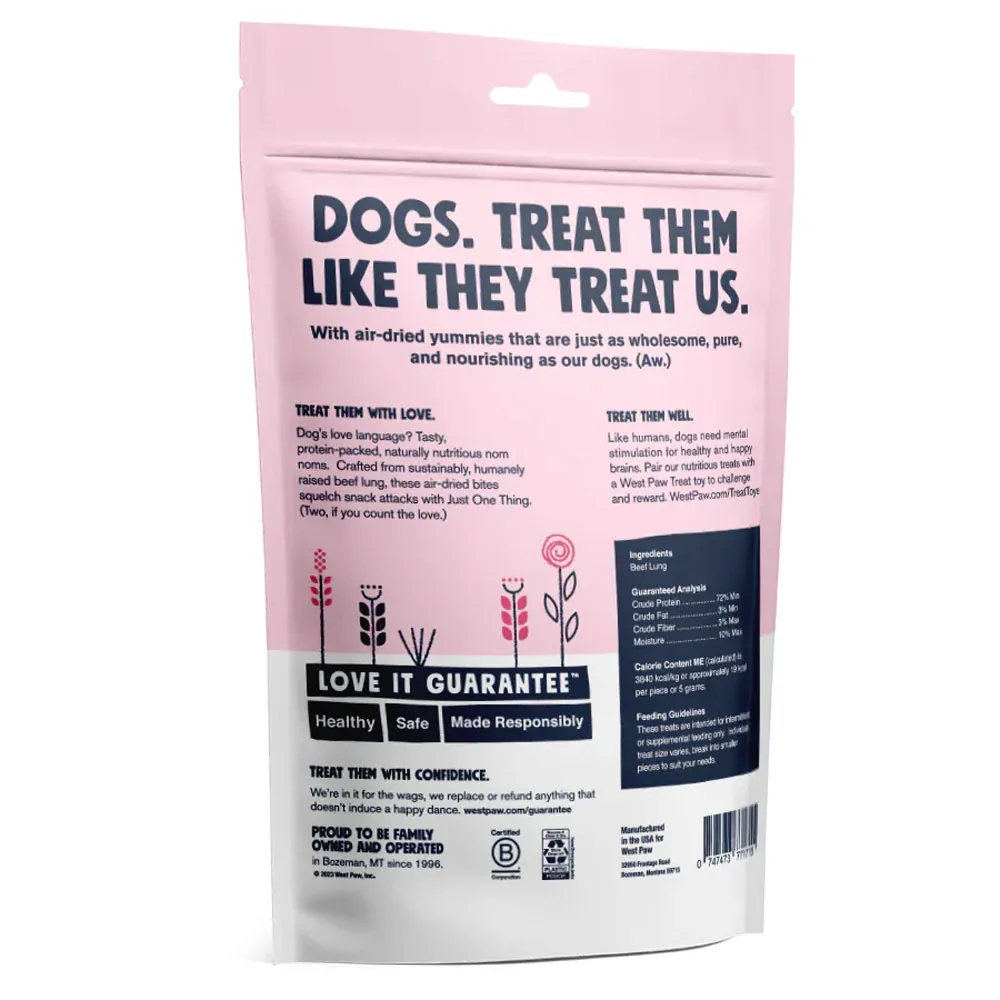 West Paw Air Dried Beef Lung Dog Treats - Image 2
