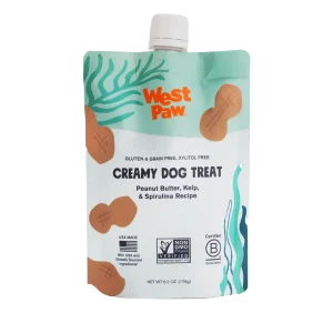 West Paw Peanut Butter, Kelp & Spirulina Creamy Dog Treat