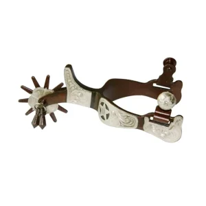 Western AT Texas Star 10pt Mens Jingle Bob Spurs