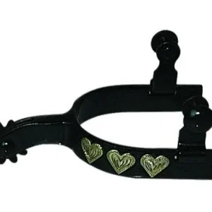 Western BS Silver Heart 10pt Youth Spurs