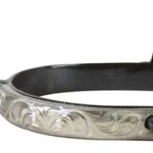 Western BS Silver Knob End Mens Spurs