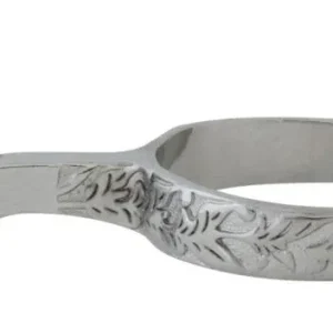 Western CP Silver Embossed 16pt Mens Spurs
