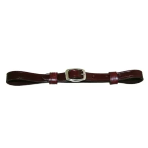 Western Flat Leather Curb Strap