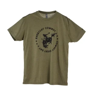 Western Horseman Mens Olive Everyday Cowboy Tee