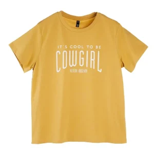 Western Horseman Womens Mustard Cool To Be Cowgirl Tee