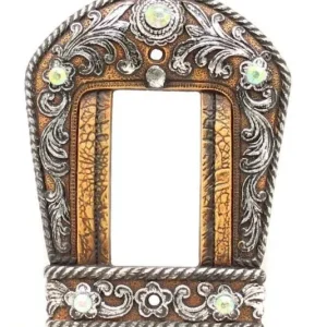 Western Moments Engraved Buckle Wide Switch Plate