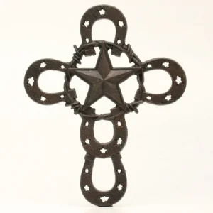 Western Moments Wall Horseshoe Star Cross