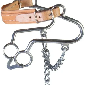 Western SS Leather Nose Little S Hackamore