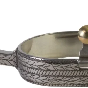 Western SS Rope Wide Clover Mens Spurs