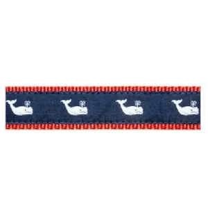 Whale -- White on Navy