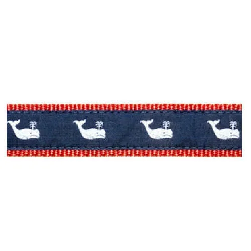 Whale -- White on Navy