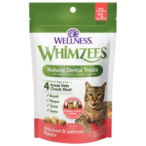 Whimzees Chicken & Salmon Flavor Natural Cat Dental Treats