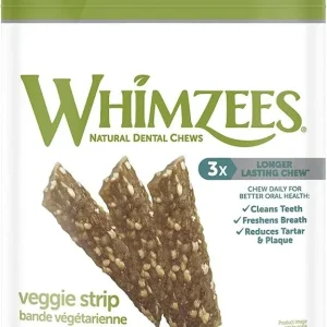 Whimzees Veggie Strip Natural Daily Dental Chew Medium