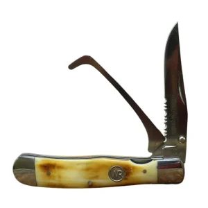 Whiskey Bent Knives Trapper Folding Pocket Knife with Hoofpick