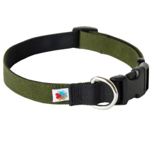 Wildebeest Olive Green Funston Dog Collar