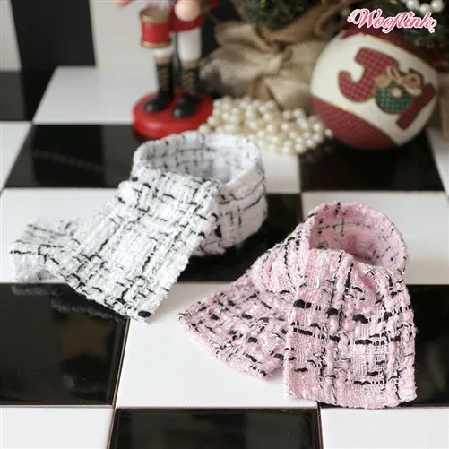 Wooflink Tweed Scarf - Pink - Image 2