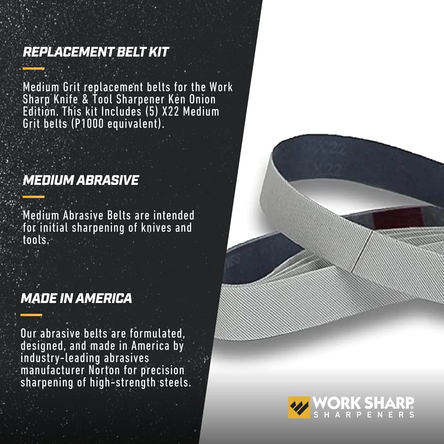 Work Sharp Grey X22 Grit Belt for the Ken Onion Edition - Image 2