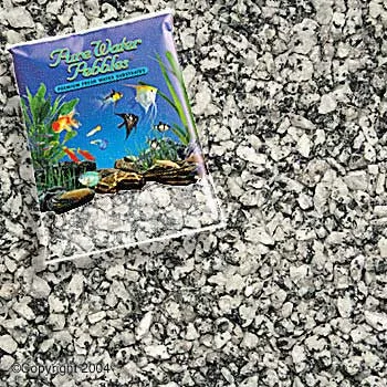 World Wide Imports Pure Water Pebbles Premium Fresh Water Substrates Silver Mist 2/25lb {L-b}