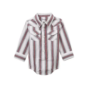 Wrangler Baby Boy's White Striped Onesie