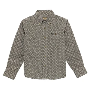 Wrangler Boy's Brown Long Sleeve Shirt