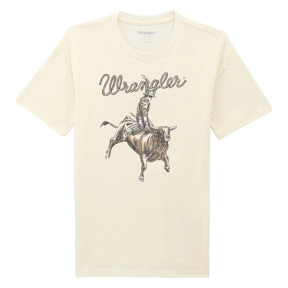 Wrangler Boy's Bucking Bull White Tee Shirt