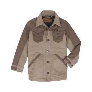 Wrangler Boy's Mixed Canvas Chore Coat