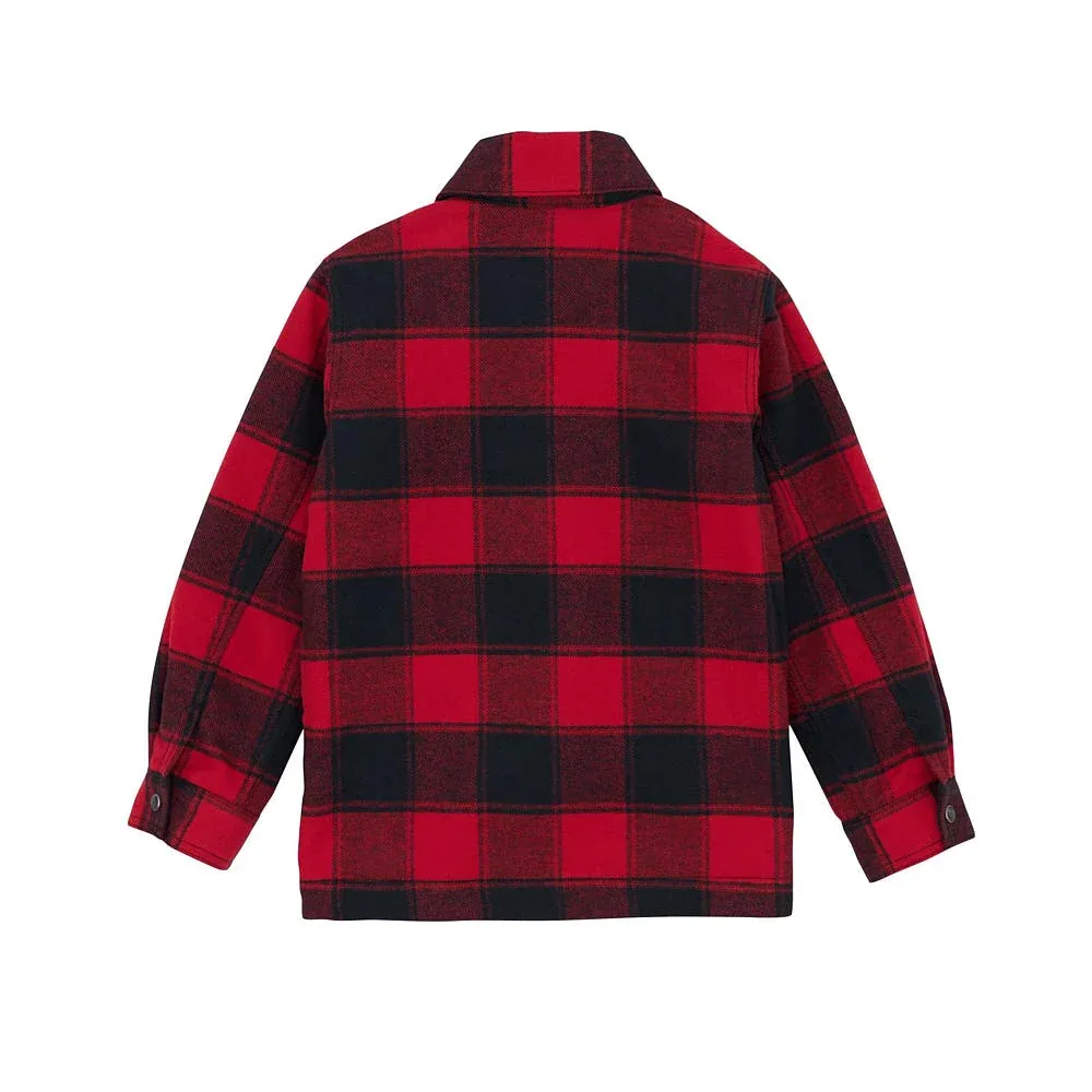 Wrangler Boy's Red Buffalo Flannel Shirt Jacket - Image 2