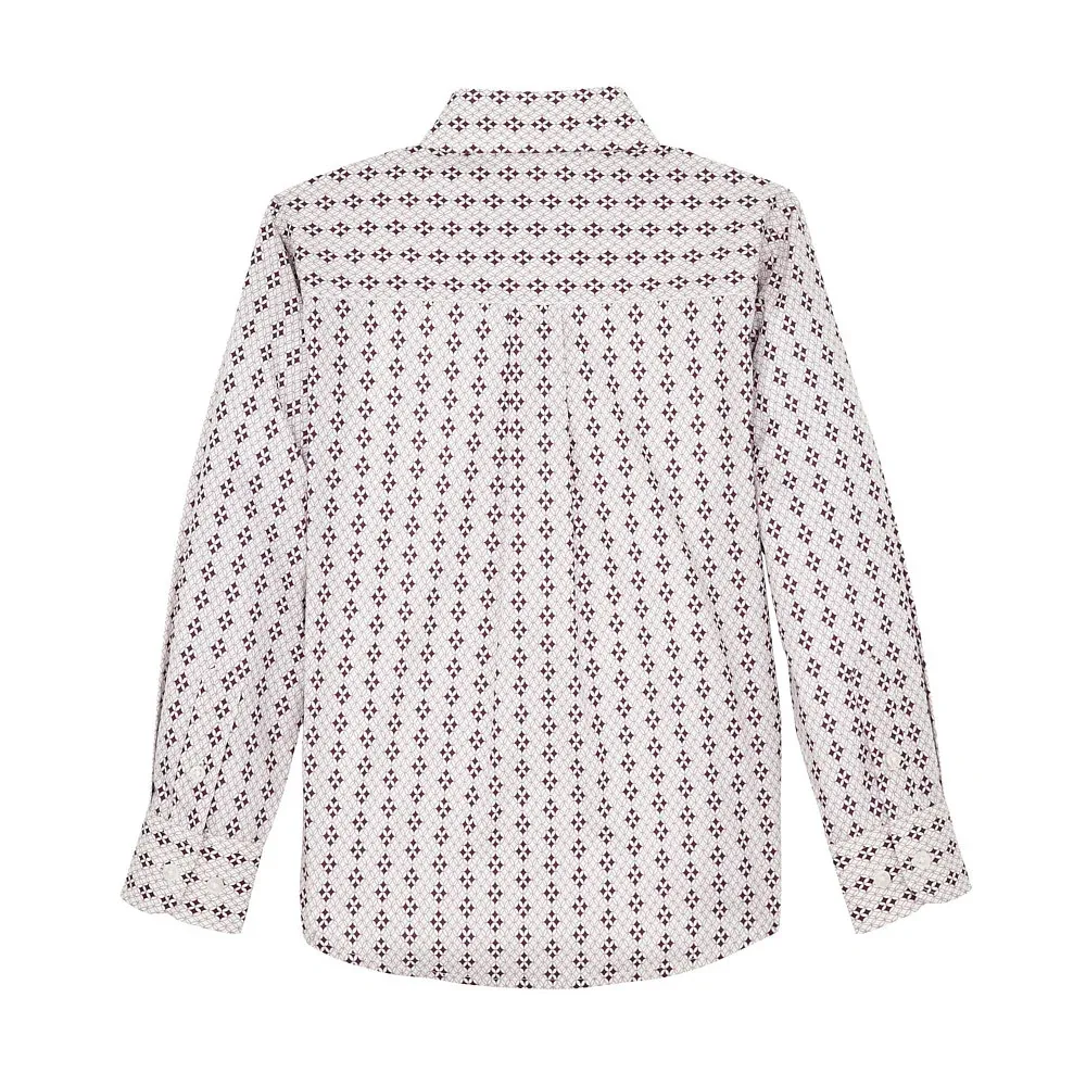 Wrangler Boy's Sangria Classic Long Sleeve Shirt - Image 2