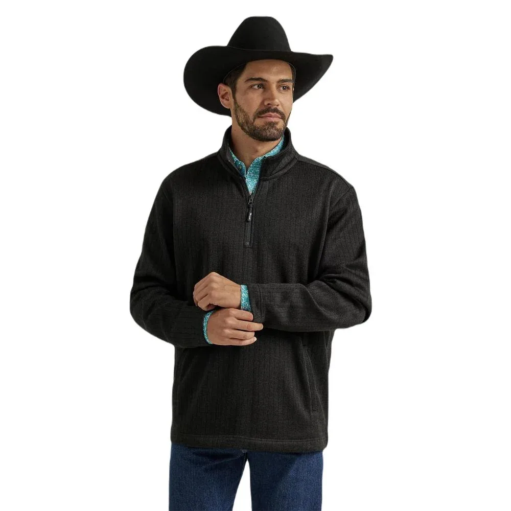 Wrangler George Strait Quarter Zip Smooth Steel Pullover
