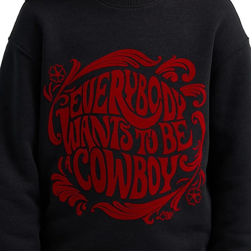 Wrangler Lainey Wilson Girl's Everybody Wants To Be Crew Neck - Image 2