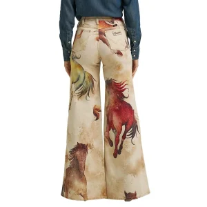 Wrangler Lainey Wilson Horse Cheeky Wide Leg Jeans