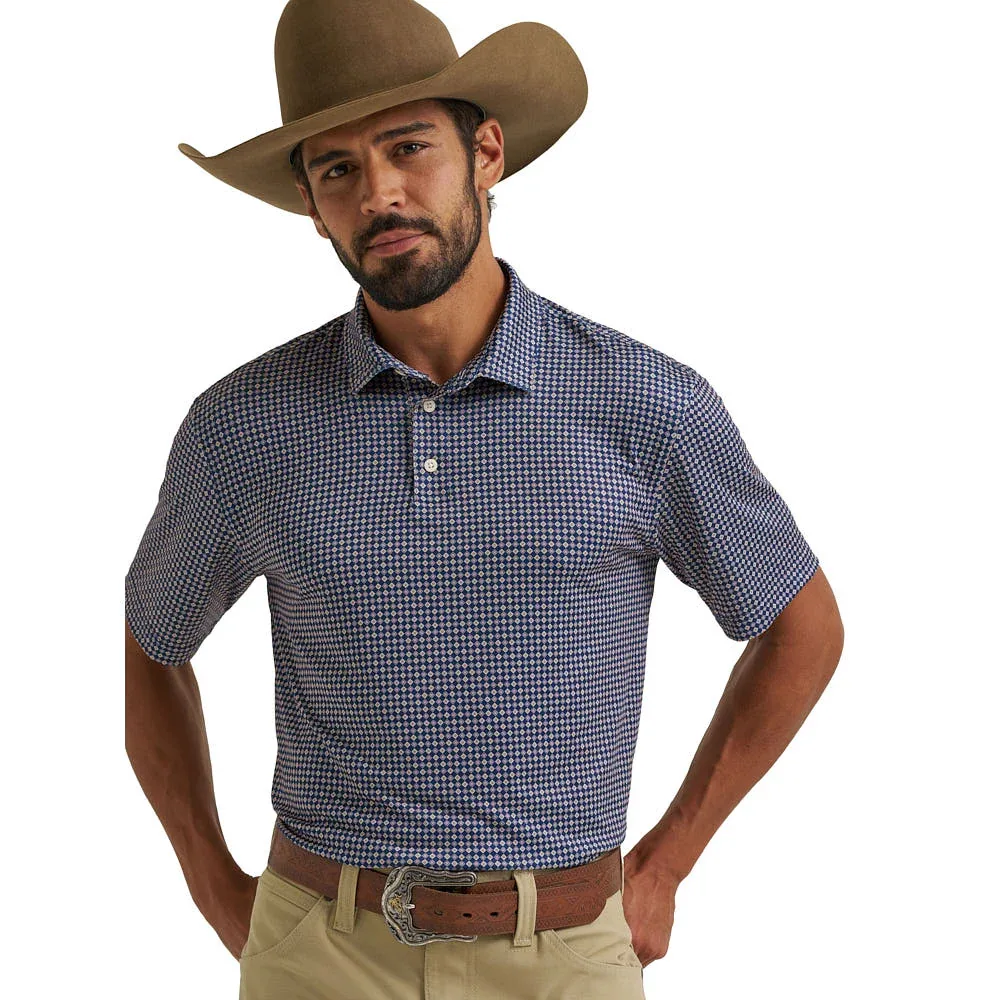 Wrangler Men's ATG Blue Depths Geo Performance Polo - Image 2