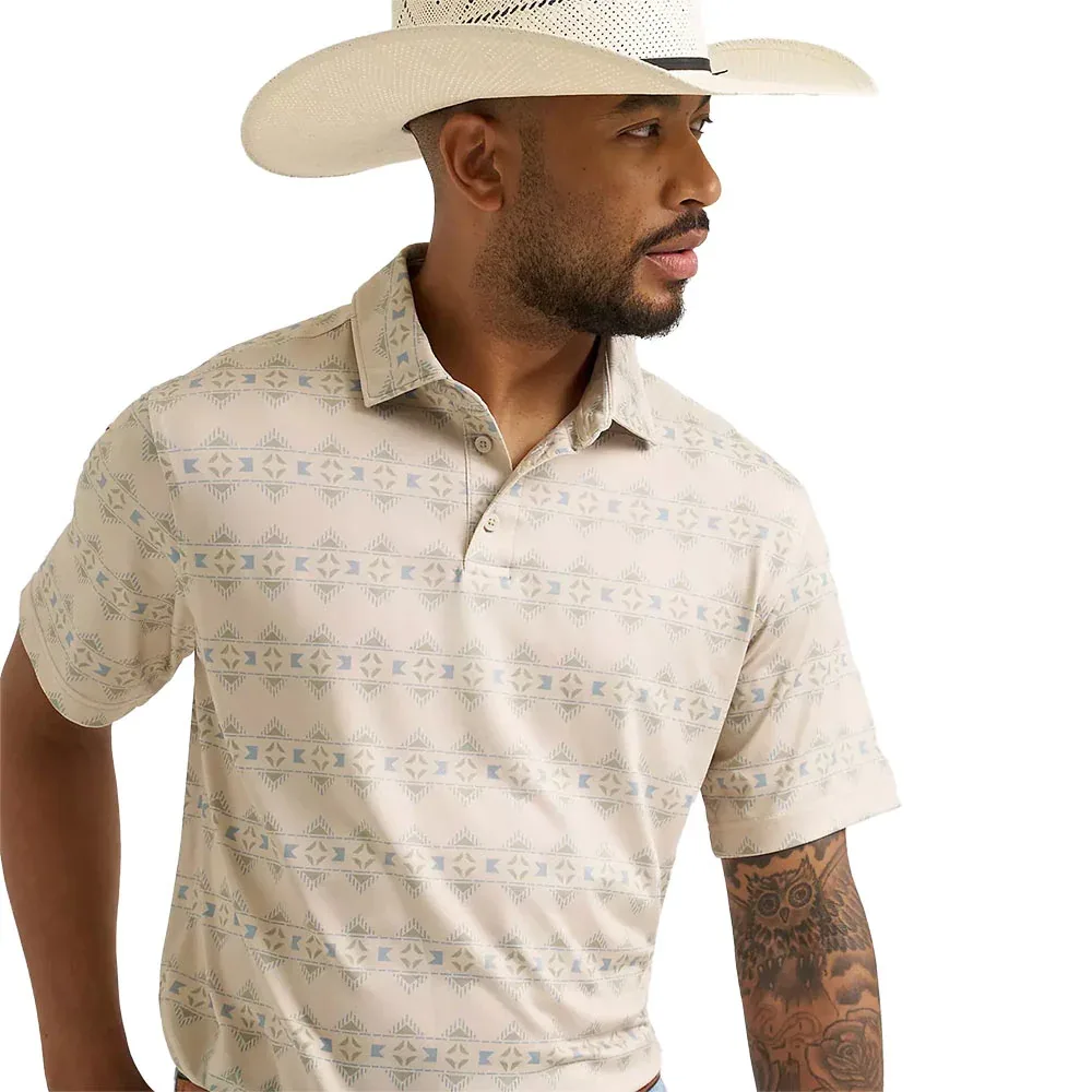 Wrangler Men's Checotah Print ATG Performance Polo - Image 2