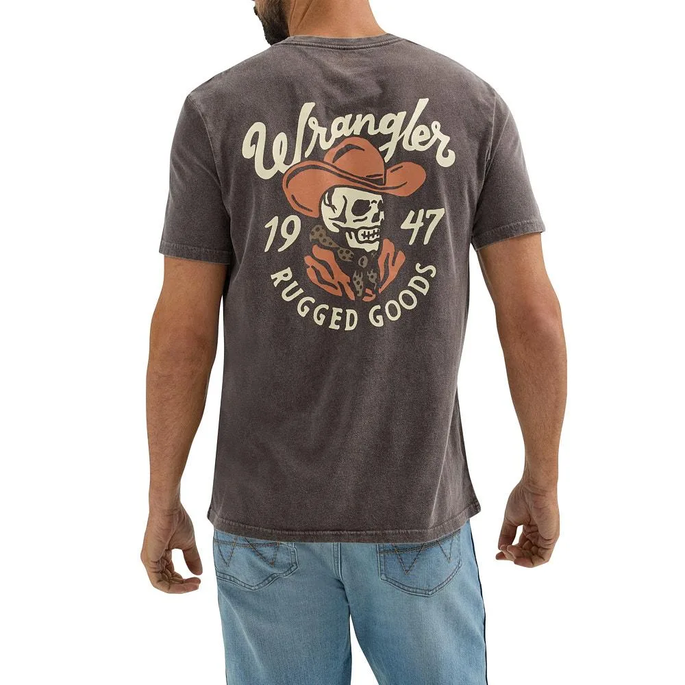 Wrangler Men's Ganache Cowboy Skull Tee