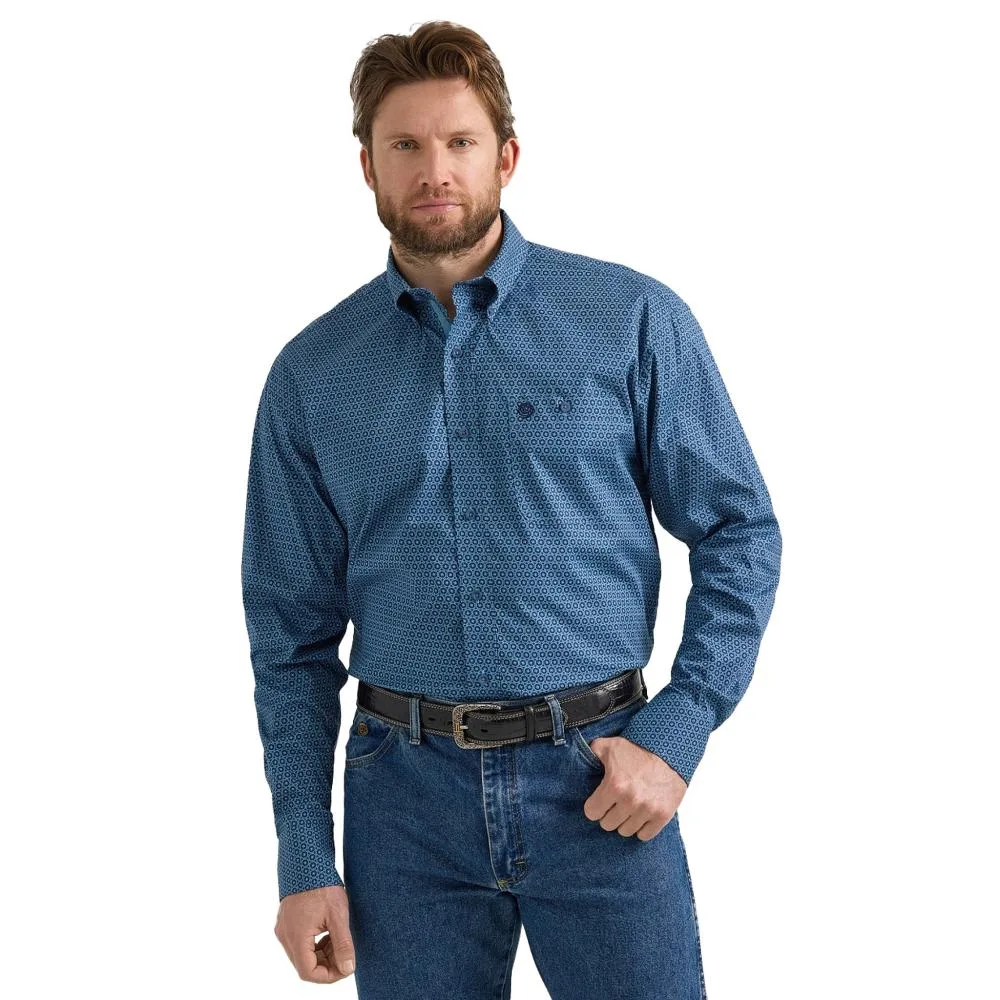 Wrangler Men's George Strait Long Sleeve Button Down