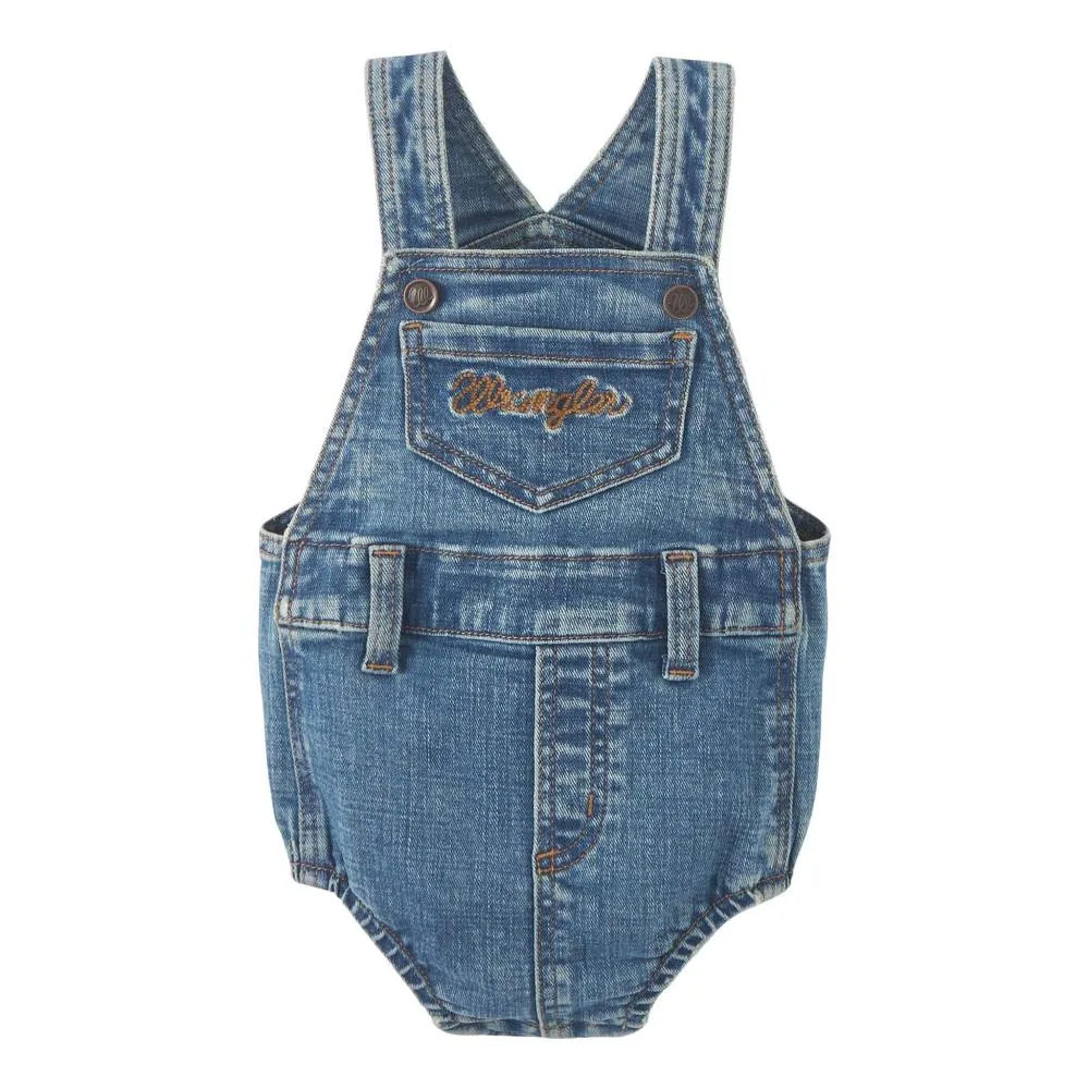 Wrangler Wangler Baby Girl Overall Romper