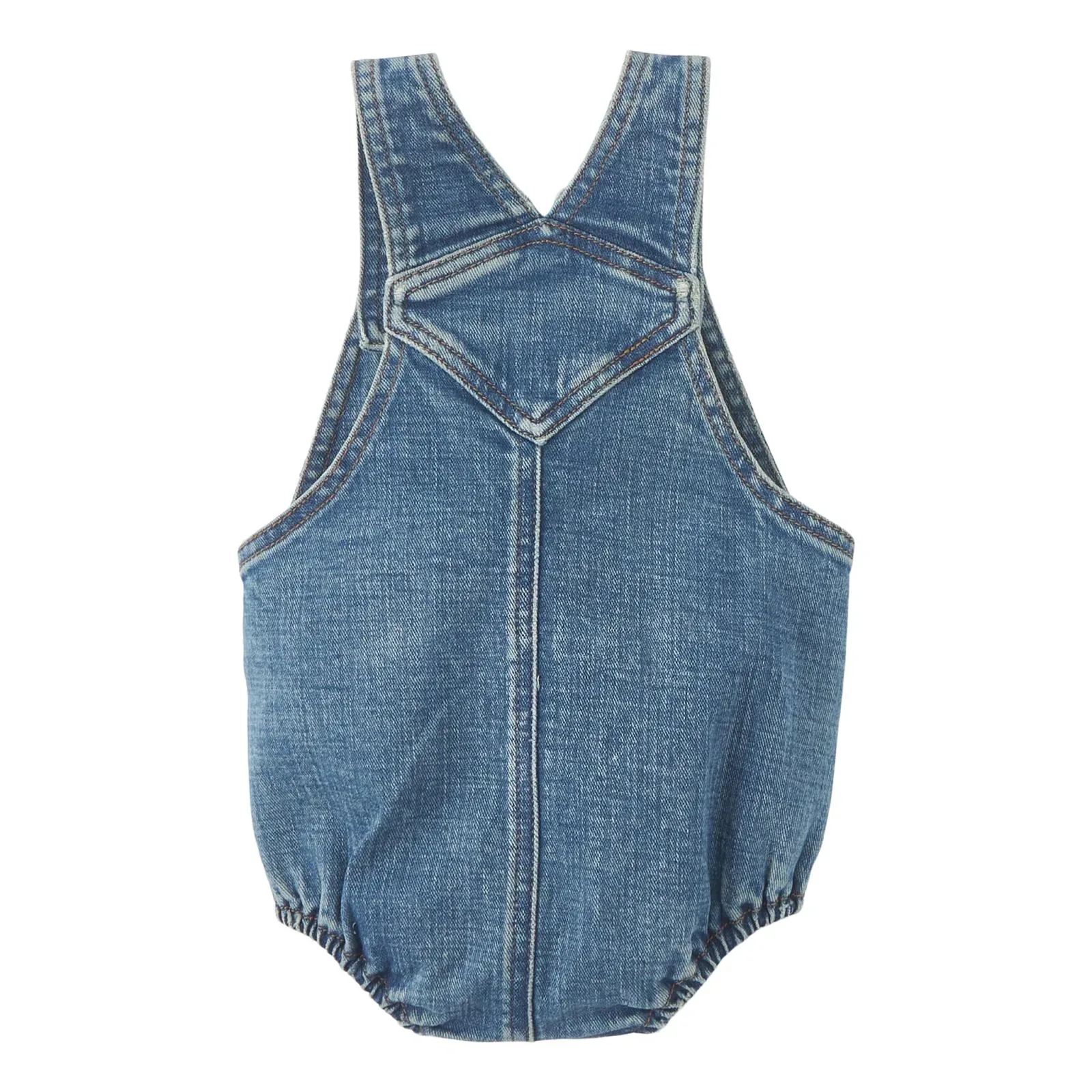 Wrangler Wangler Baby Girl Overall Romper - Image 2