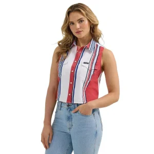Wrangler Women's Americans Sleeveless Crop Top