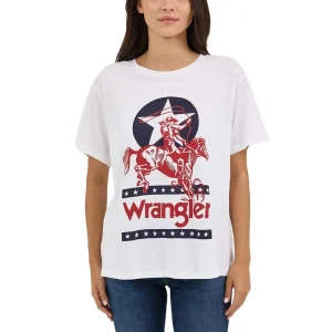 Wrangler Women's Girlfriend White Roper Tee