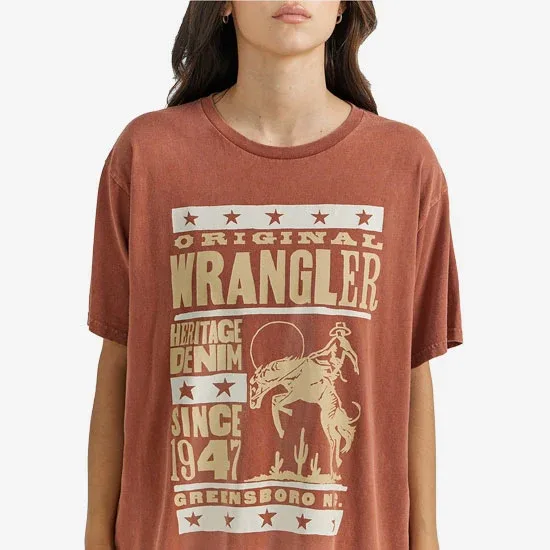 Wrangler Womens Spice Heritage Graphic Tee - Image 2