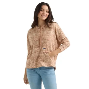 Wrangler Womens Tan Relaxed Hoodie