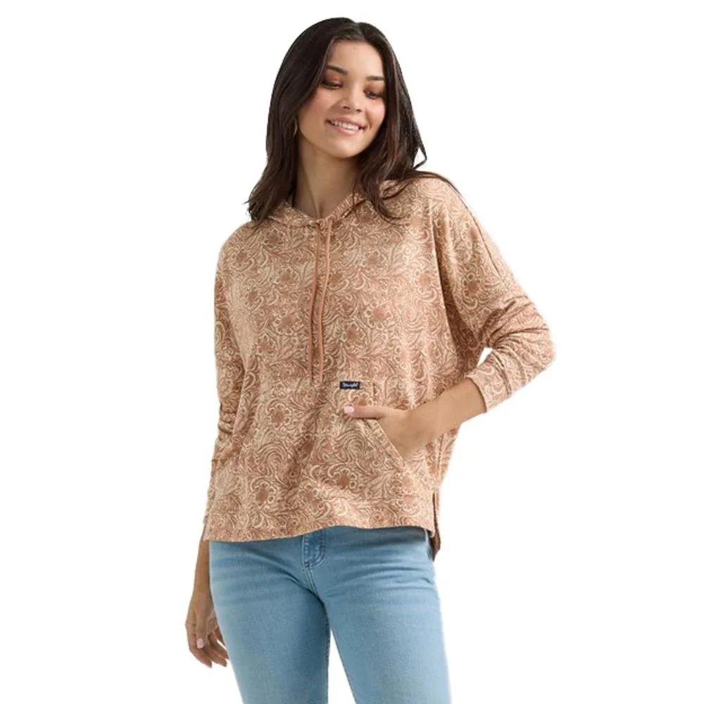 Wrangler Womens Tan Relaxed Hoodie